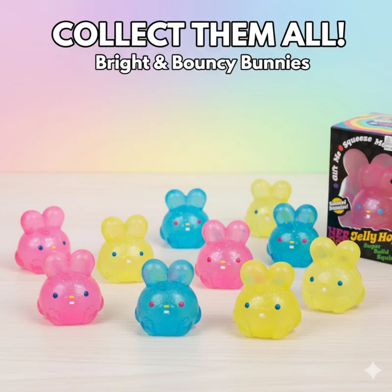 

Bunny Realistic Cute Rabbit Squishy Toy Stress Relief Squeeze Toy Soft Non-Sticky Fidget Bunny Decor For Home Gift Wholesale New