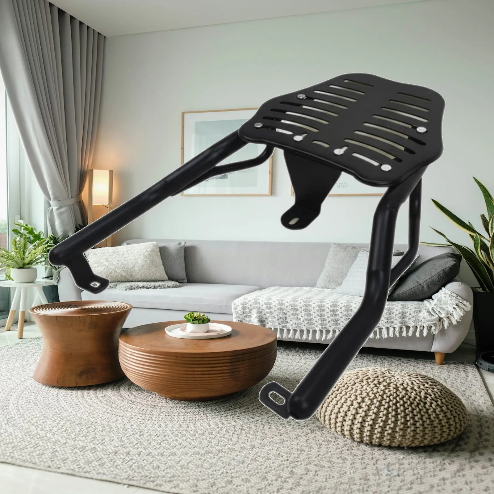 Electric Vehicle Rack Heavy Load Rear Carrier Custom Fit Bracket for Scooters Mopeds Cargo Delivery Adapter