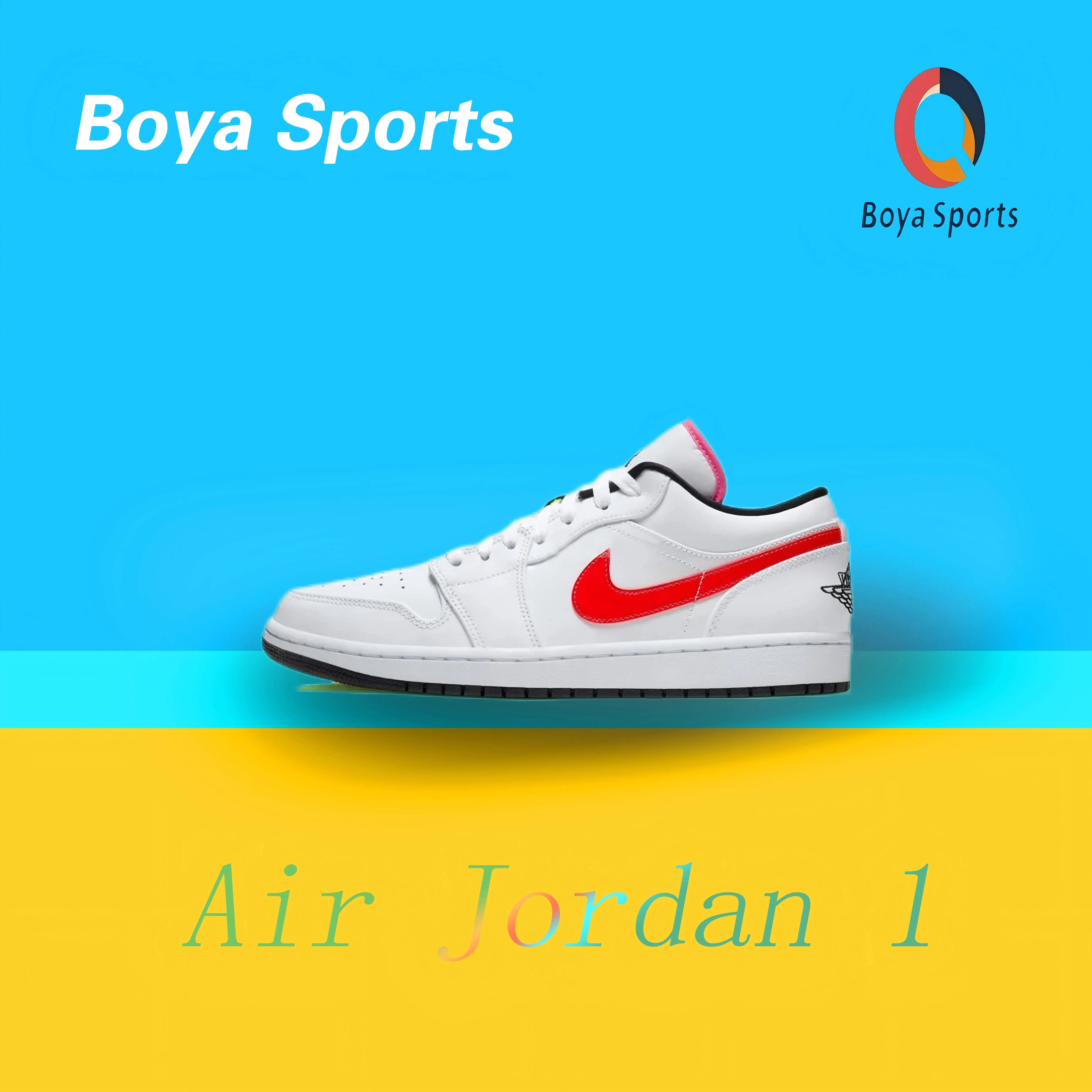 Jordan Air Jordan 1 low-top anti-slip lightweight low-top retro board shoes four colors mandarin duck color hooks