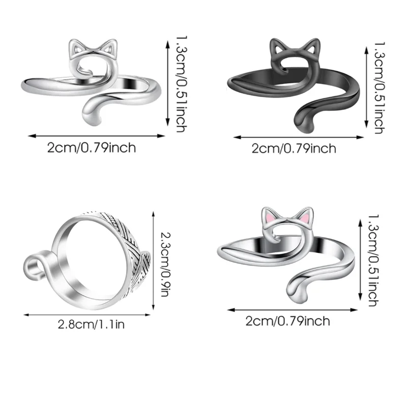 Adjustable Yarn Guide Rings Set 2