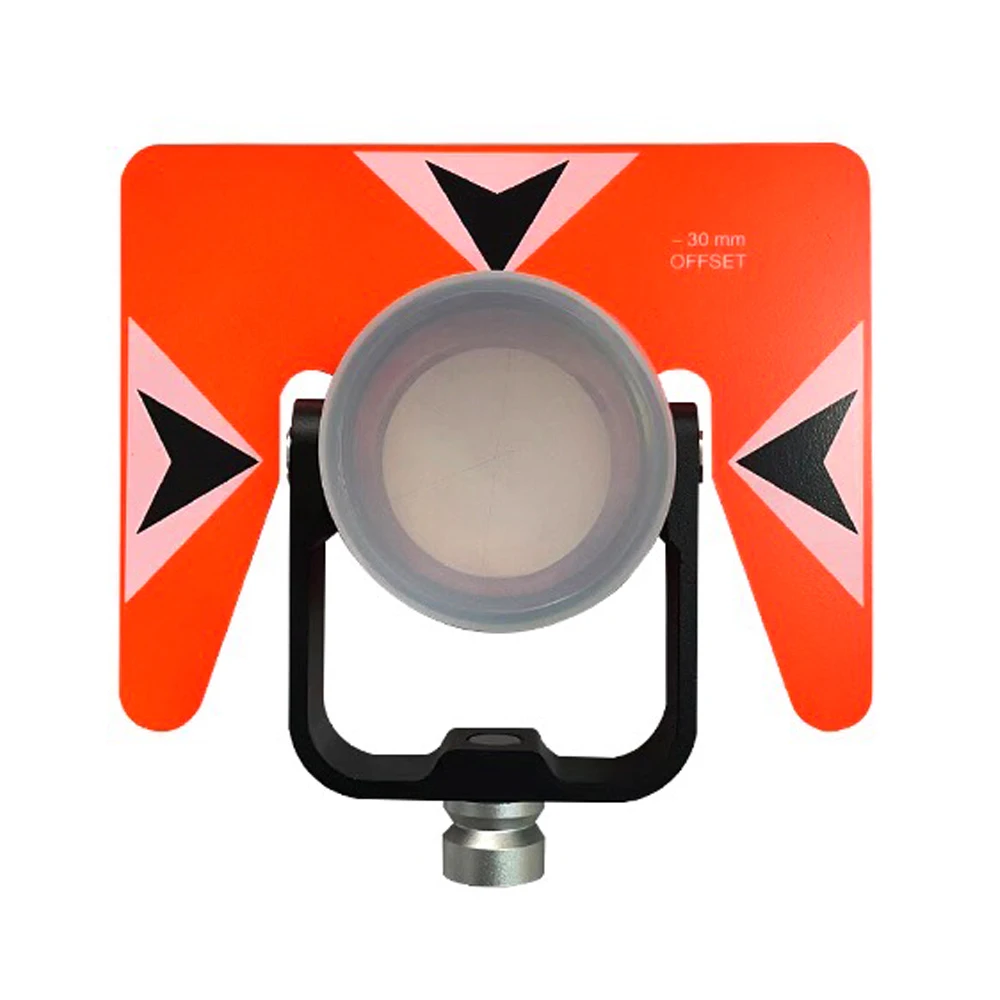 Heipoe 64mm Construction Series Prism Assembly In Flo Orange With Black Target Plate For Total Station