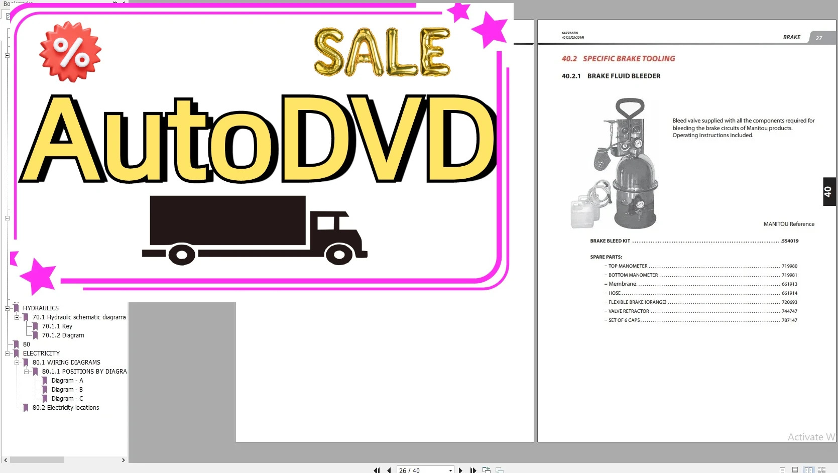 

Телескопический скалер AutoDVD Manitou MT 13,1 ГБ, руководство по ремонту, руководство оператора, обновление руководства по эксплуатации 2021.