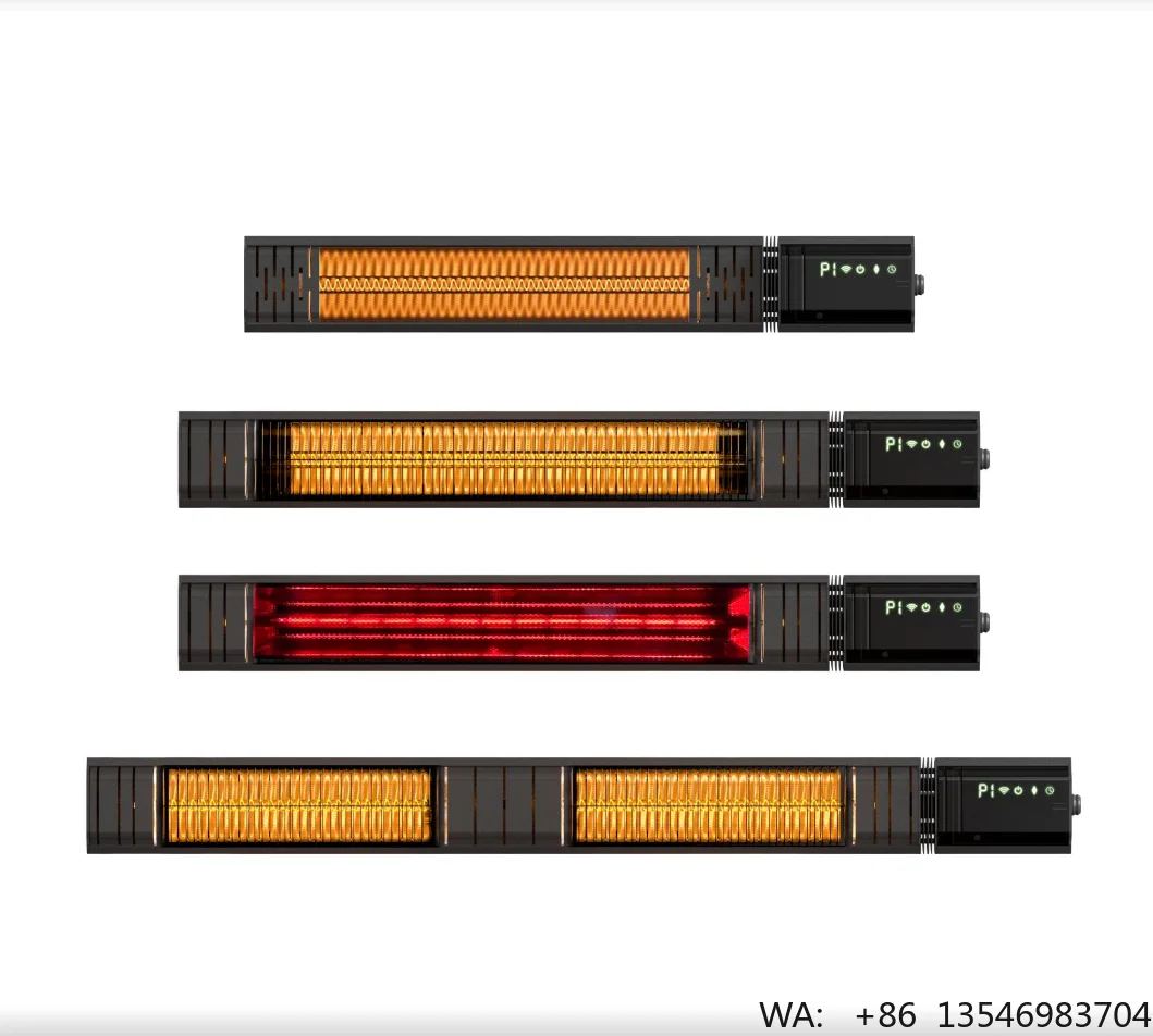 2500W Electric Infrared Patio Heater for Outdoor Household Use Wall Mounted or Ceiling Type Touch Control Wifi and Remote