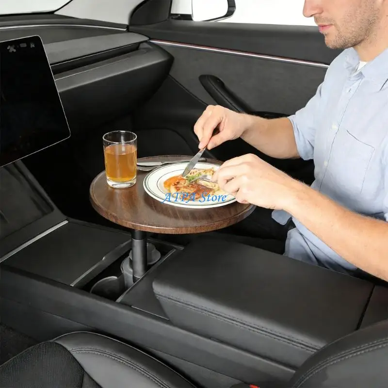 U13C Sturdy ABS Plastic Car Organiser Tray Secure Cup Placement Car Accessories