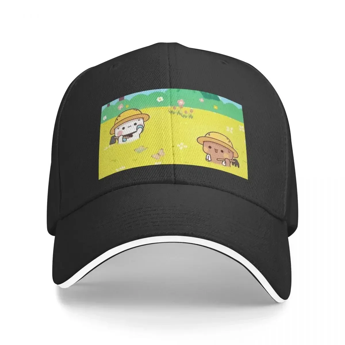 Cute Couple Dudu And Bubu Are Hard Working On The Field Baseball Cap Military Cap Man Luxury Brand Sports Cap Hats Man Women's