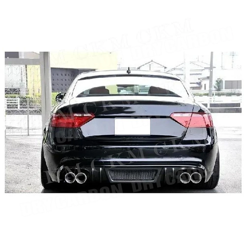 Carbon Fiber Rear Bumper Lip Bodykits Diffuser Gurad For Audi Car Accessories for Audi A5 Standard 2013 2014 2015 Trims - view 5