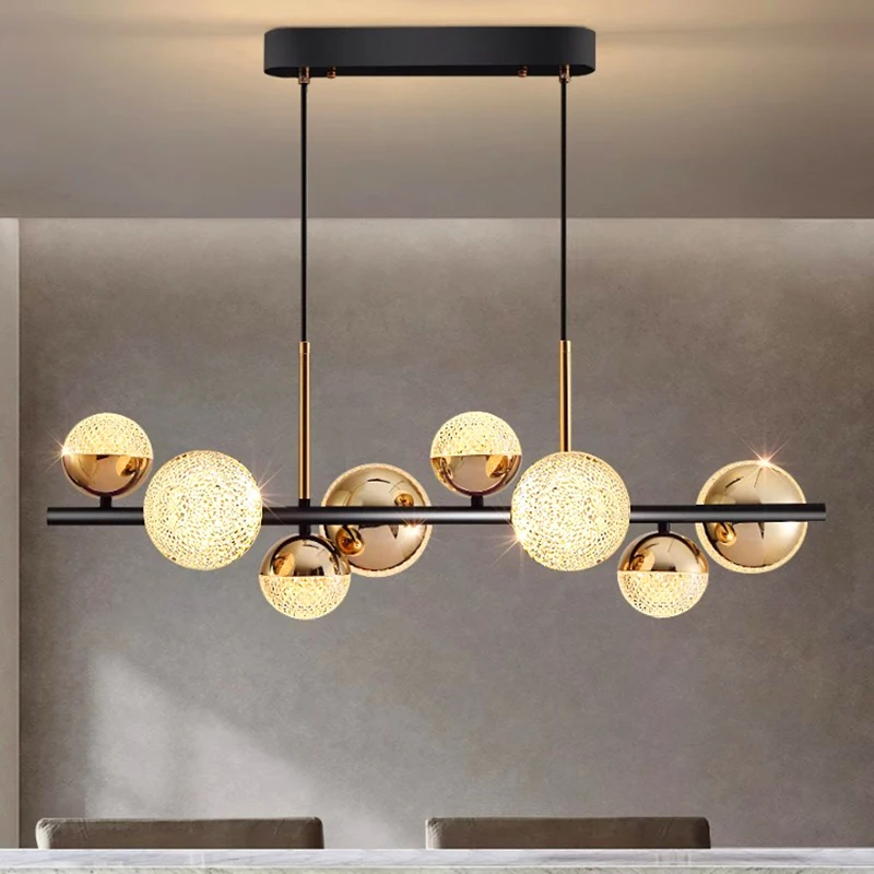 Imagem -03 - Nordic Home Decor Lustres para Sala de Jantar Lustre Pendant Lights Lâmpadas de Suspensão Luminária de Teto Iluminação Interior