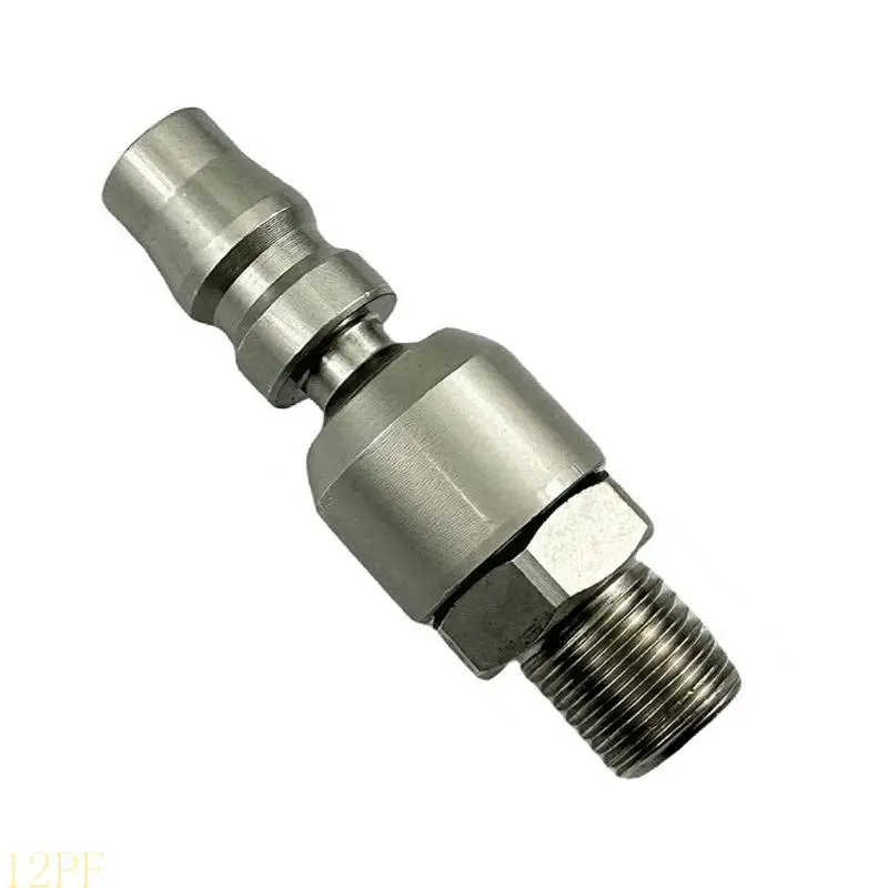 12PF Carbon Steel Air Quick Connector Leakproof Design With Double Thread Option