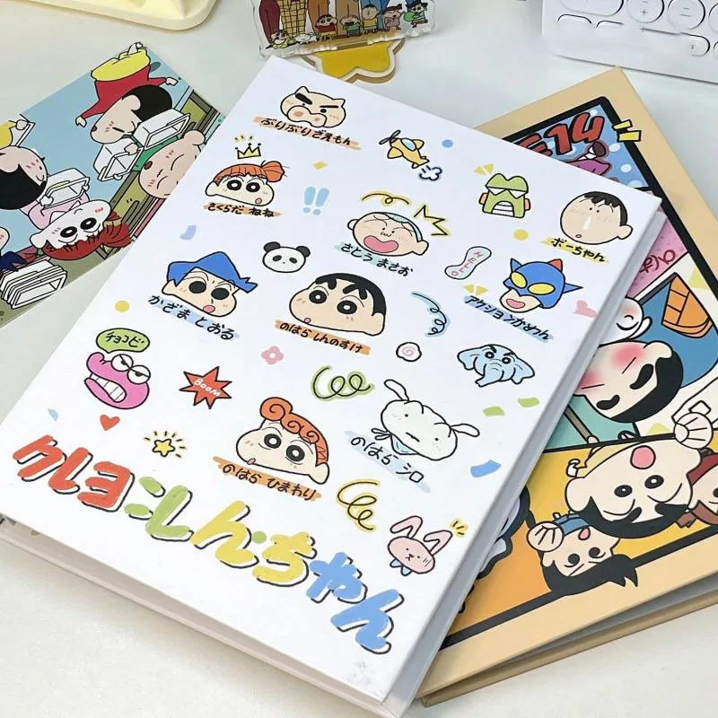 

Аниме Kawaii Cute Crayon Shin-Chans фотоальбом Маленькая книга для хранения карт A5 Мультяшные подарки на день рождения девушки подарки