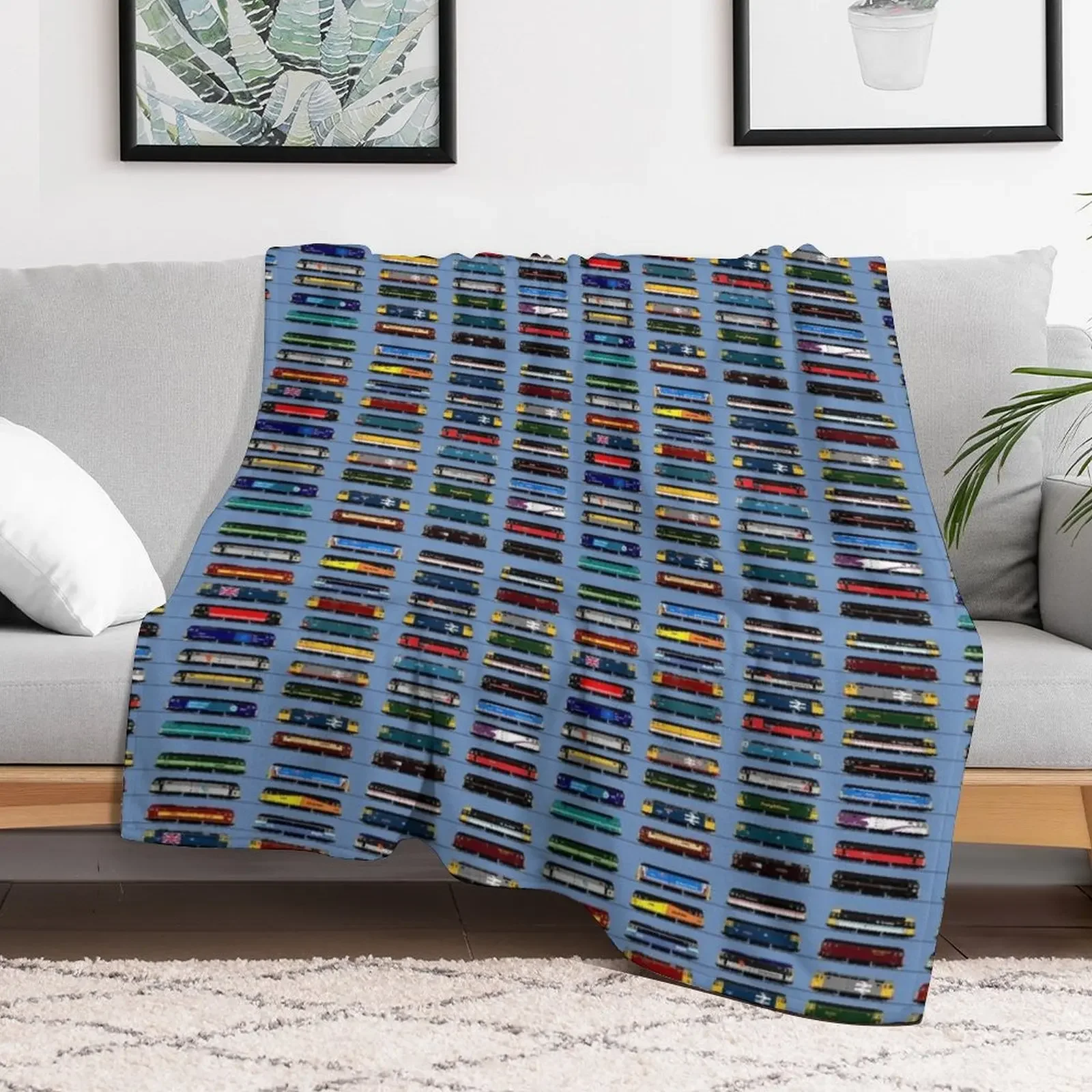 class 47 locomotives Throw Blanket Ultra Soft Flannel Fleece Blanket for All Seasons