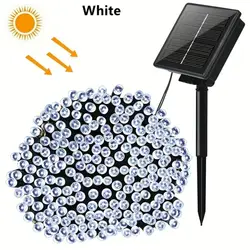 1PC 7M/12M/22M Solar energy decorative lights courtyard waterproof LED lights string star outdoor camping atmosphere lights