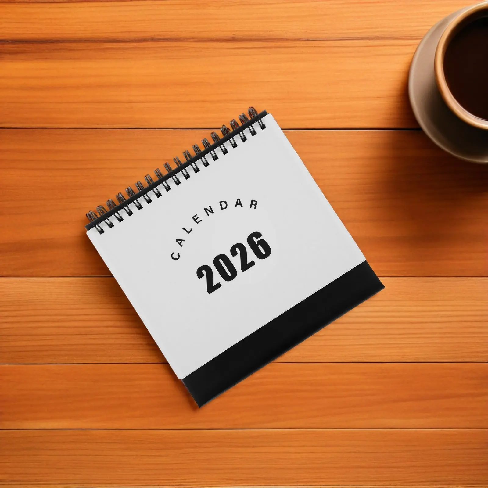 

Настольный календарь-ежедневник 2026 (формат флип-бук) на период с января 2025 по декабрь 2026 г. Компактный настольный планировщик для офиса и учебы. Минималистичный дизайн.