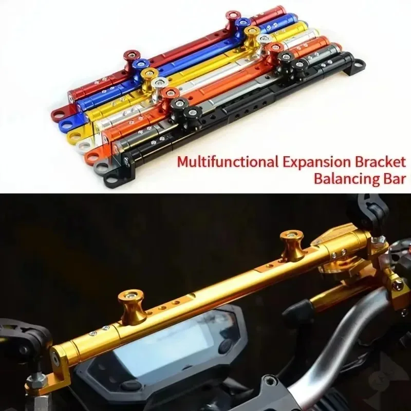Nuevo 1 Uds soporte Universal para teléfono barra transversal barra de equilibrio de motocicleta ajustar manillar de equilibrio de motocicleta barra transversal multifuncional
