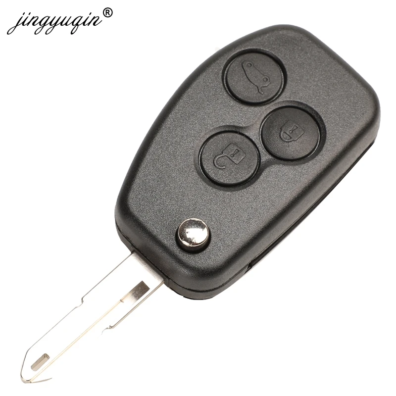 jingyuqin VAC102 Ne72 Modified Key Shell For Renault Dacia Modus Logan Clio Espace Nissan 2/3BTN Flip Remote Fob Case