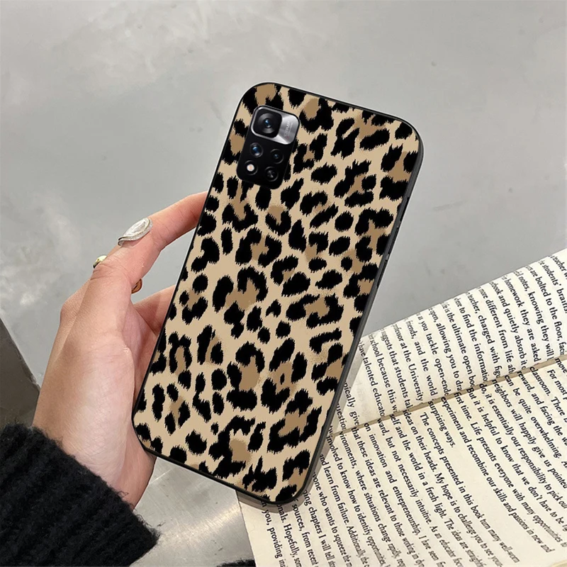 Leopard Phone Case For Xiaomi Redmi note 13 12 Pro 11S 11 10 Pro 10S 12S Redmi 10 9C 13C