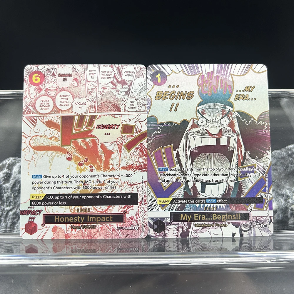 

Коллекционные карточки Anime Opcg Proxy: Honesty Impact – Моя эра начинается! Коллекционная карта 075/093 с альтернативным артом в стиле манга, с голографическим фольгированием, премиум-класса