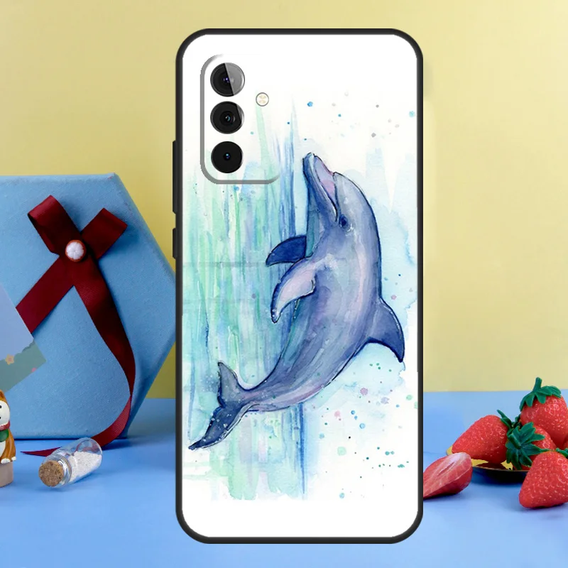 Ocean Dolphin Case For Samsung Galaxy A13 A23 A33 A53 A73 A14 A24 A34 A54 A72 A52 A32 A12 A51 A71 A15 A25