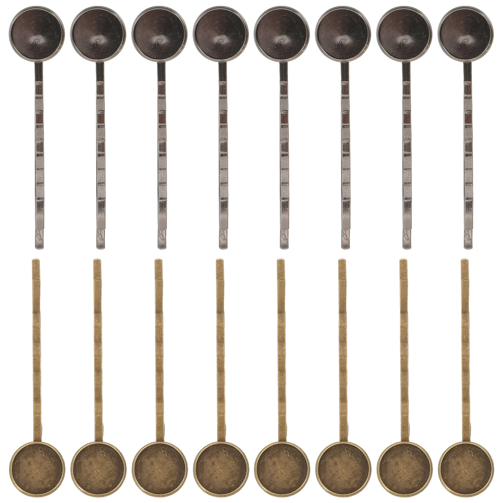 

40 шт., основания для заколок, внутренний диаметр 12 мм, пустой круглый поднос, металлические зажимы для аксессуаров для волос «сделай сам», установка кабошона, ремесленная фурнитура