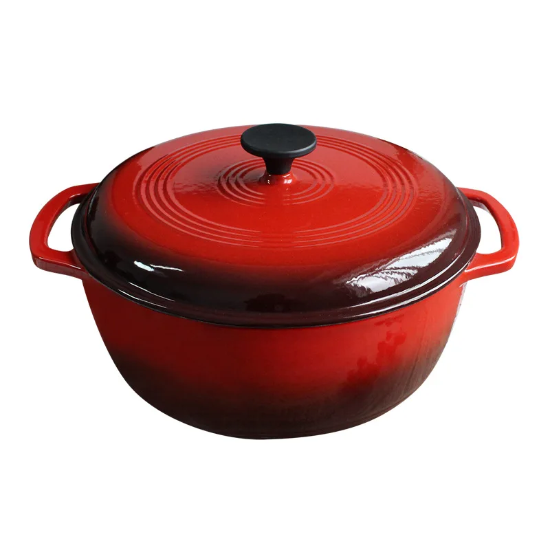 

30cm Enameled Cast Iron Dutch Oven With Lid Heavy-Duty Casserole Dish Braiser Pan Applicable To Stews Baking Cooking Utensils