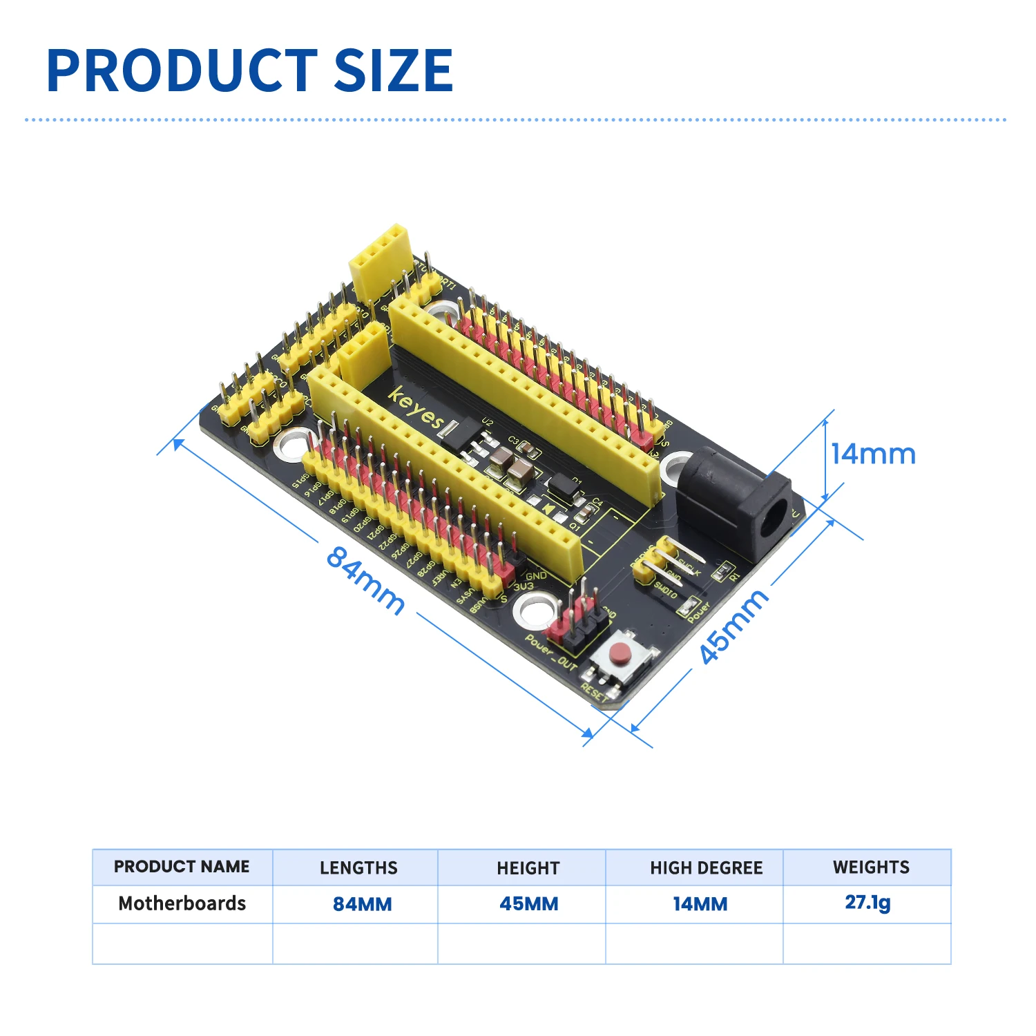 Picture 7: Keyestudio Raspberry Pi Pico IO Shield Board For Raspberry Pi Pico Development Board Electronic DIY Projects