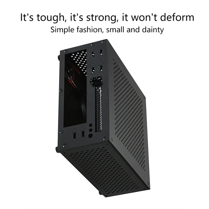 Mini Compute Case for ITX Compute HTPC Host for Case ITX Small Chassis All Aluminum-A56M