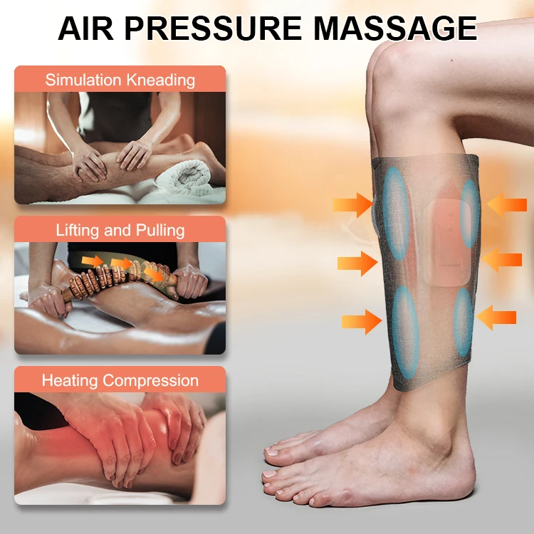 Electric Relaxing Foot Arm Muscles Portable Rechargeable Warmer Remote Calf Electric Air Compress Massager