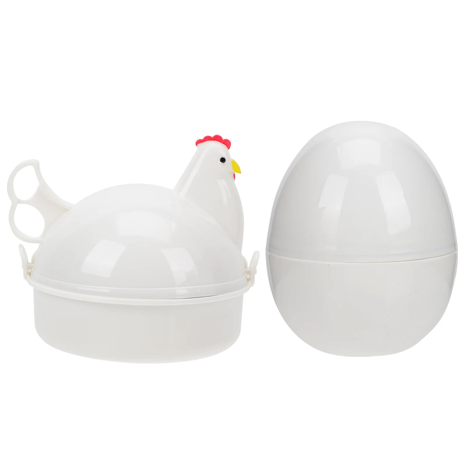 

Бытовая пароварка для яиц, 2 шт., компактный, легкий, пластиковый, для яиц-браконьеров для быстрого кипячения яиц в микроволновой печи, удобный кухонный инструмент