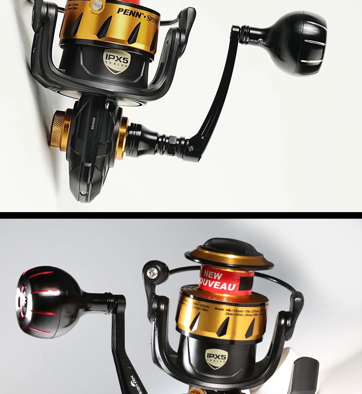 Erhöhen Sie den 60-mm-Spinngriff für den Penn-Spin fisher vi/vii slammer iii/iv battle ii/iii – Detail 19