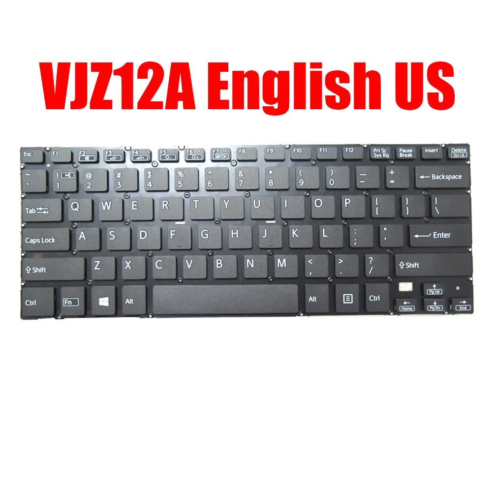 

English US Laptop Keyboard For VAIO Z Canvas VJZ12A VJZ12AX0311S VJZ12AX0111S VJZ12AX0211S Black