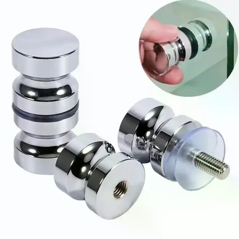 Stylish Shower Glass Door Handle,Sliding Shower Doors Knob,Double Sided Pull Hardware Replacement Parts For Bathroom Glass Doors