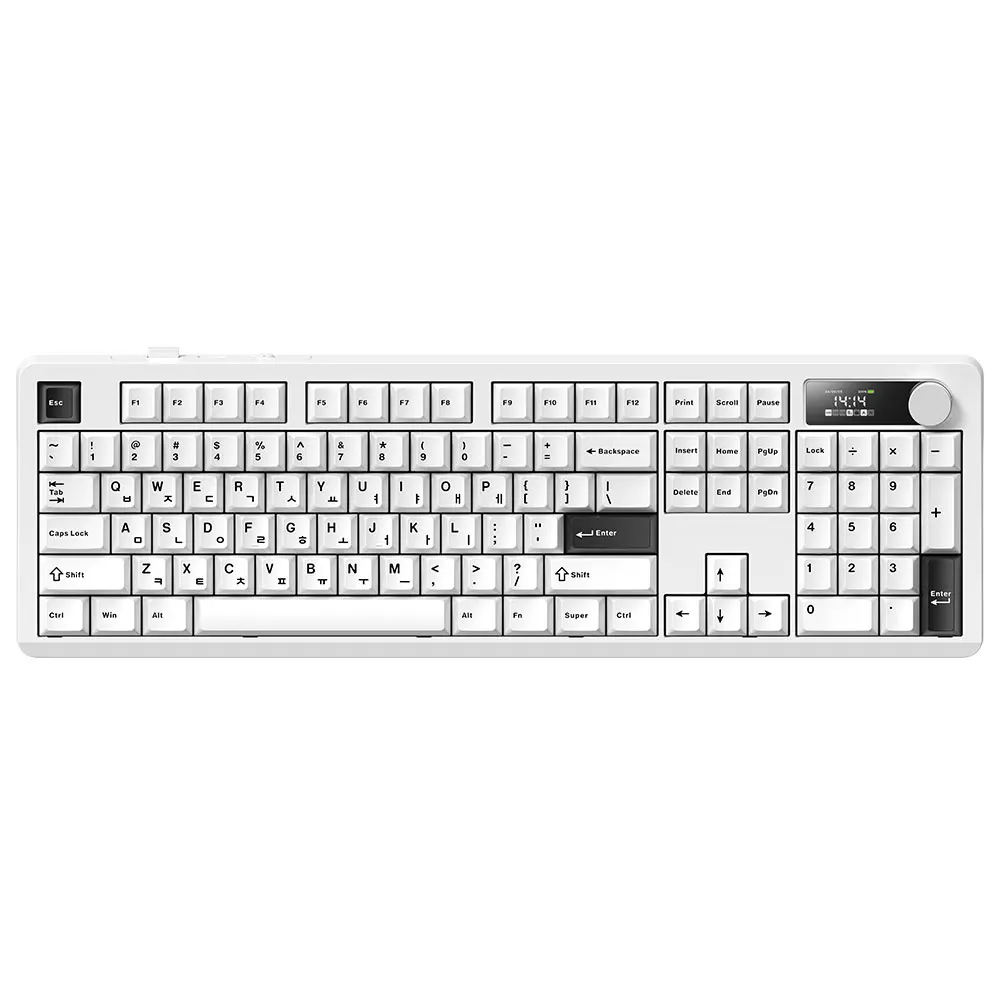 Preflow Archon Ak74 104 مفاتيح مقبض لوحة المفاتيح الميكانيكية السلكية واللاسلكية/Lcd