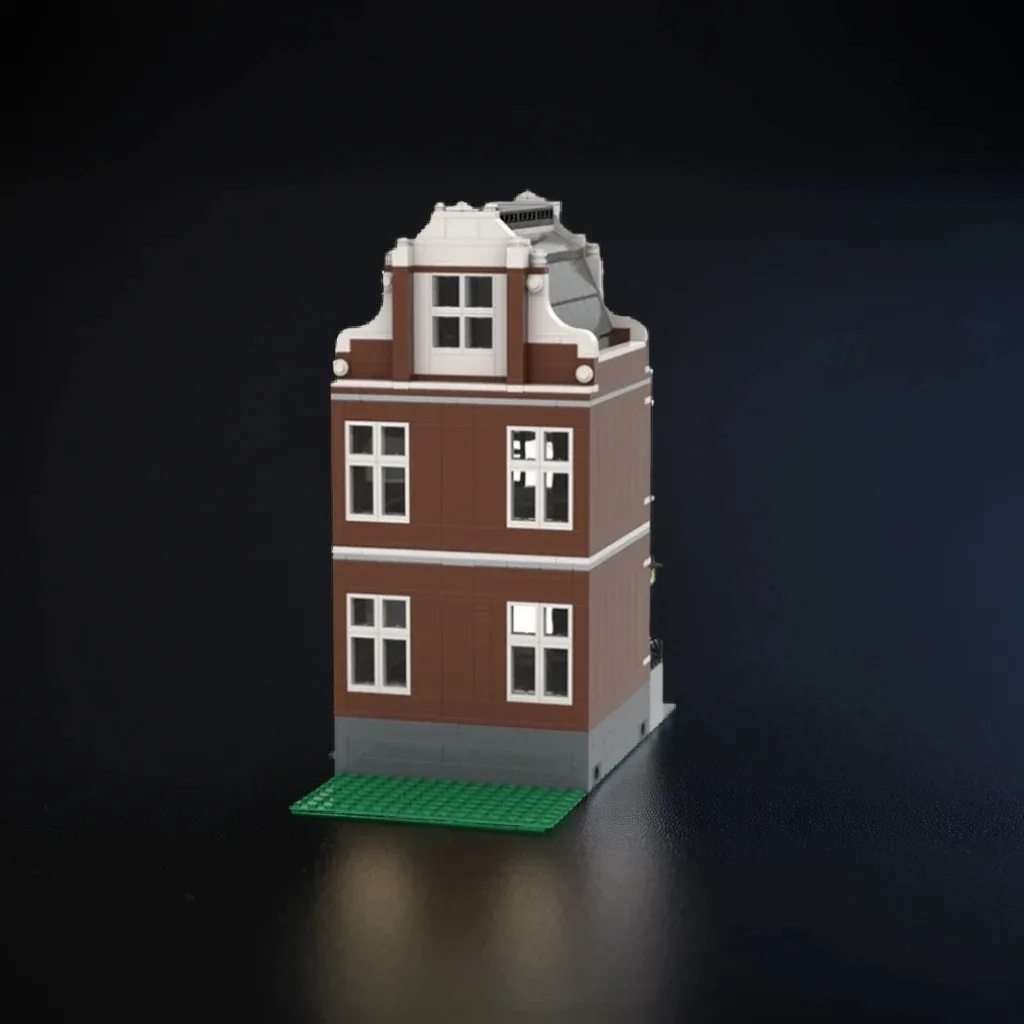 

757 шт. MOC Canal House No 1 DIY домик в стиле Амстердама, коллекционное издание, образовательная модель, строительные блоки, игрушки на день рождения, подарок