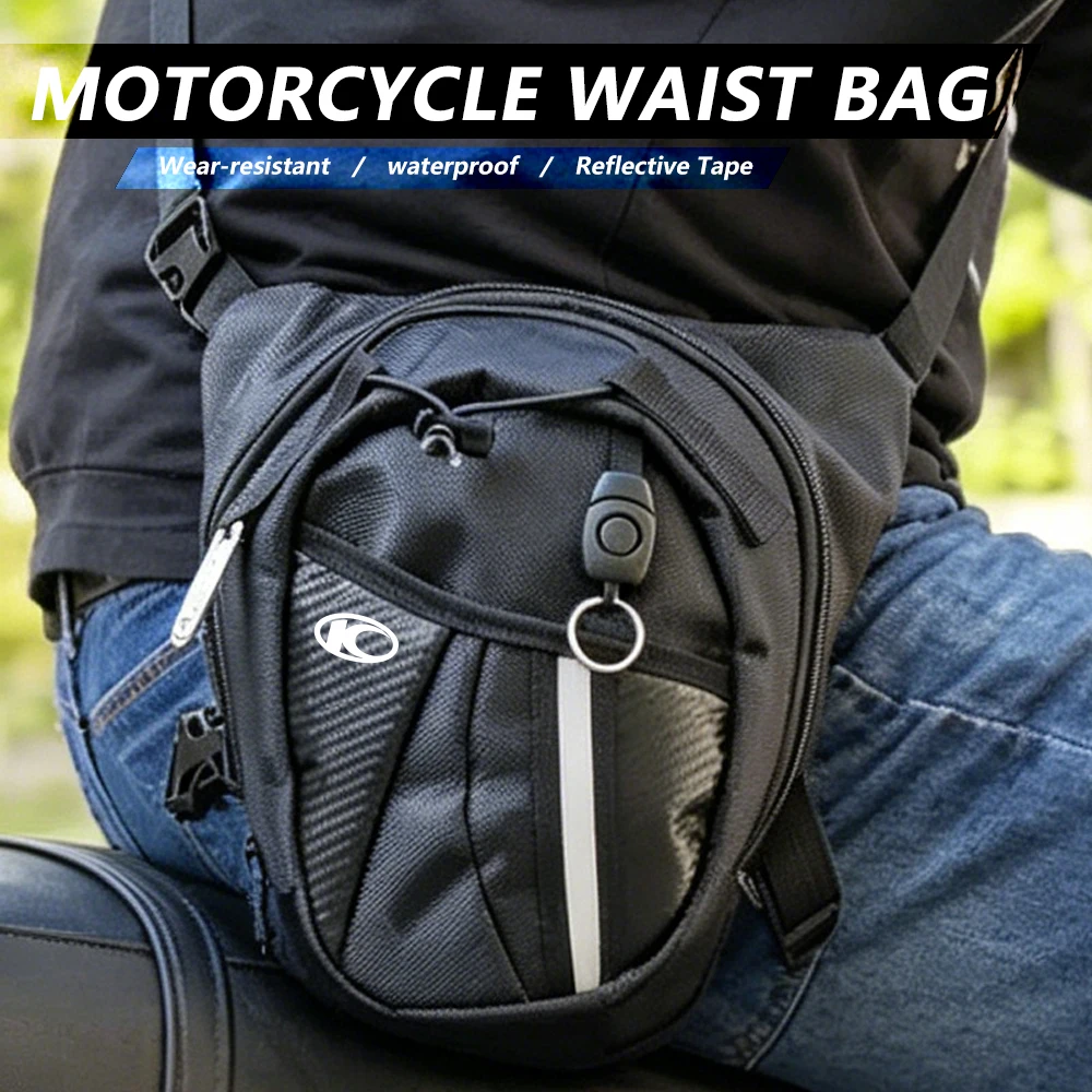 

For KYMCO New K1 150, RTS 135 Like Euro 125 Waterproof Motorcycle Leg Bag, Crossbody Sling Shoulder Pack with Thigh Strap