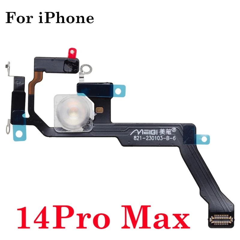 LED Flash Light Sensor Flex Cable Replacement For iPhone 11 12 13 14 Pro Max Mini Plus Proximity Distance Ambient Repair Part