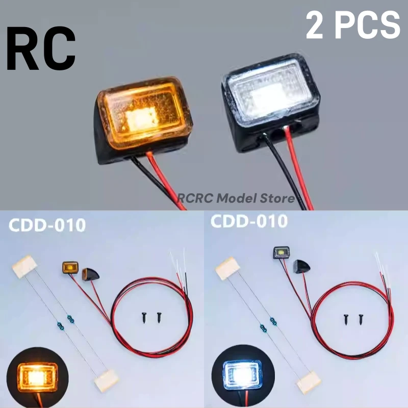 2 PCS RC Toy Truck LED Position Light Marker Lights For Tamiya 1:14 Scale RC Tractor Truck 770S AROCS FH16 TGX Accessories Parts