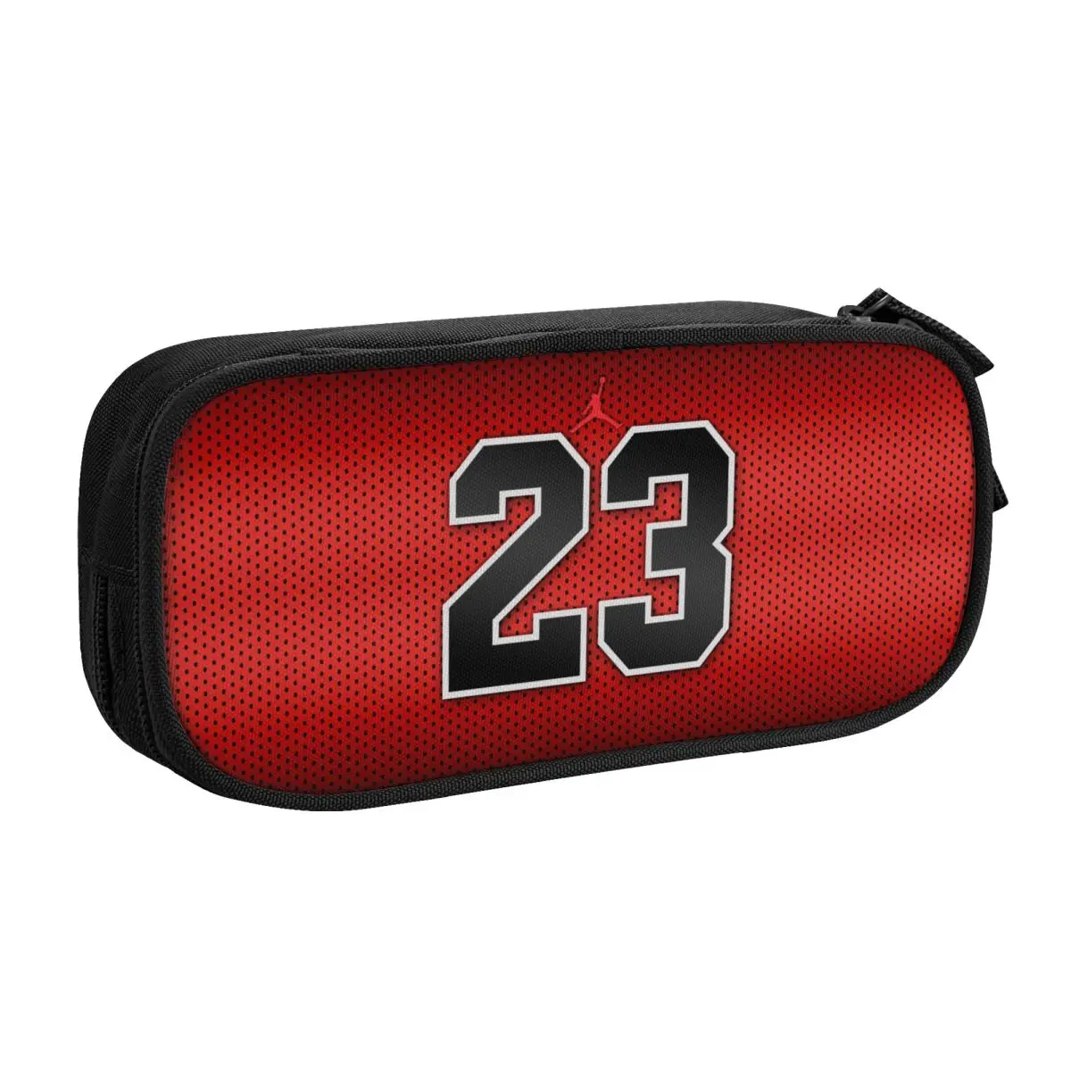 American Basketball Star No. 23 Big Capacity Pencil Pen Case Office College School Large Storage Bag Pouch Holder Box Organizer