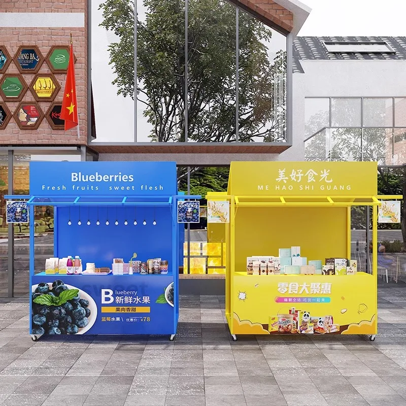 Caminhão móvel de comida de ferro para barraca de lanche