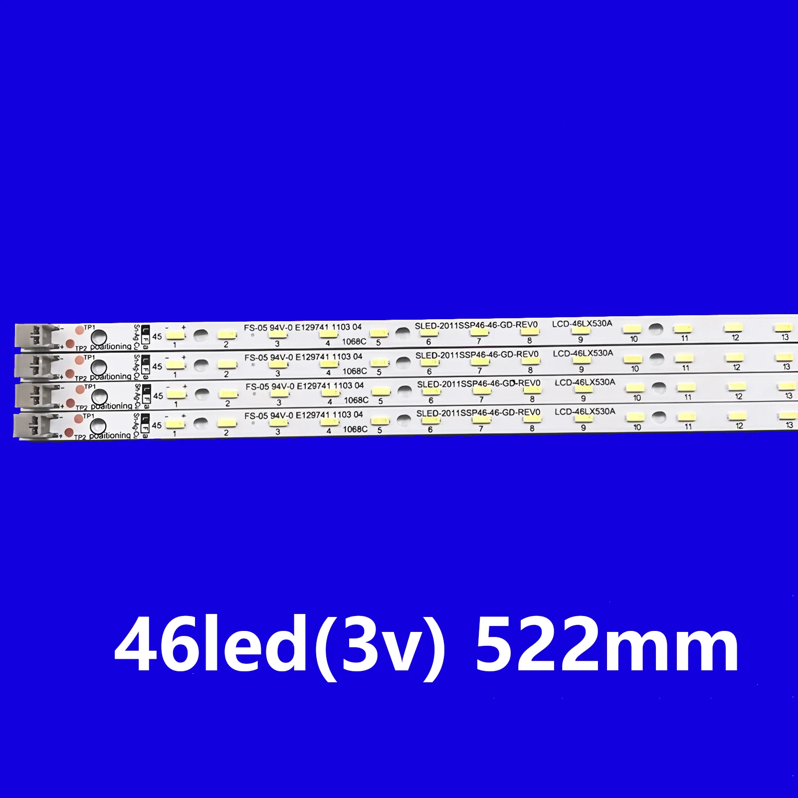 

100% новые светодиодные ленты для подсветки телевизоров, 4 шт./компл., для 46-дюймовых телевизоров LC46LE830U LC-46LE830U