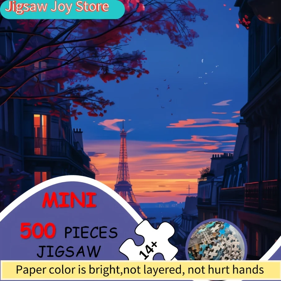 

Пазл для взрослых с изображением Парижа, идеально подходящий для увлекательной и развивающей игры. Используется как декор для дома.