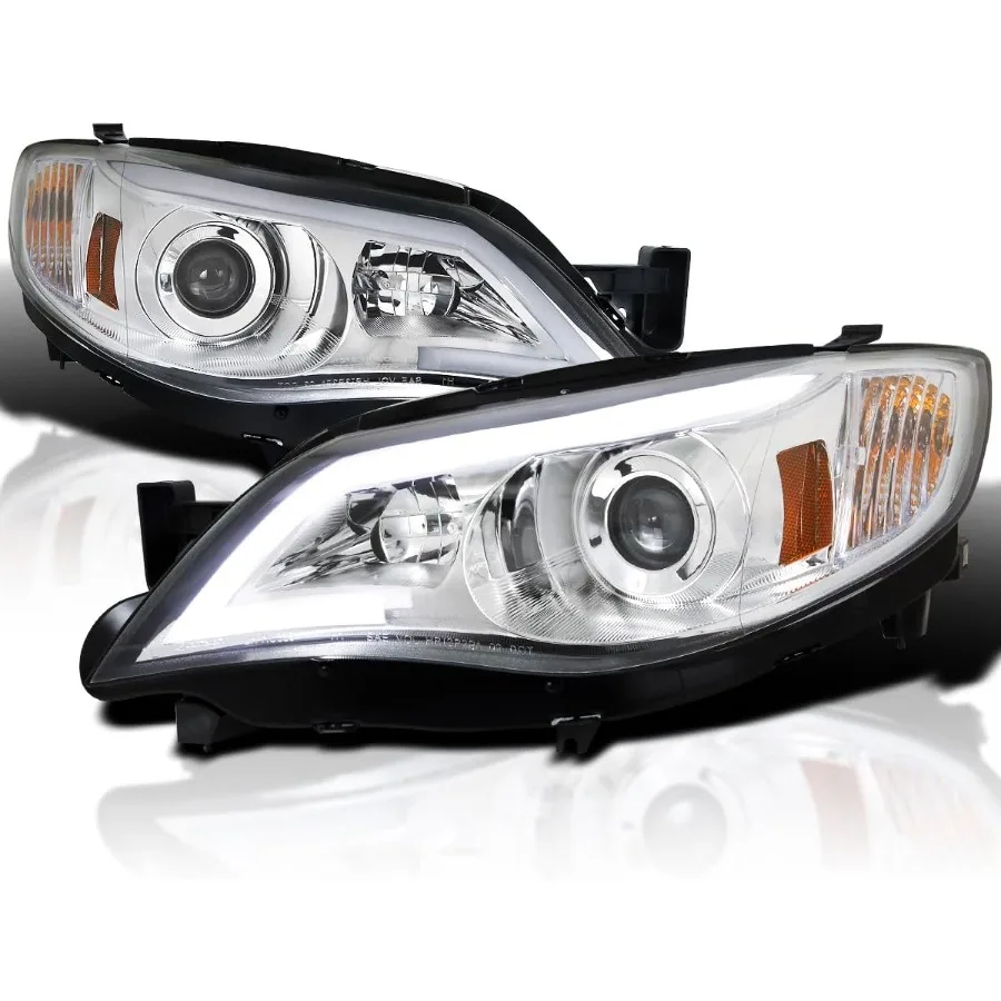 

Светодиодные хромированные фары для проектора, совместимые с Subaru Impreza Outback Sport 2008-2011 2008-2014 Subaru Impreza WRX левый + правый