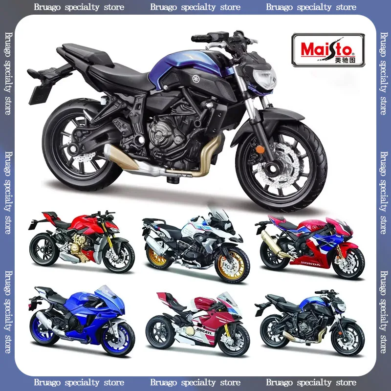 

Модель мотоцикла Maisto 1:18 Yamaha Ducati Kawasaki Bmw из сплава под давлением, модель мотоцикла, коллекционная игрушка, подарок для детей