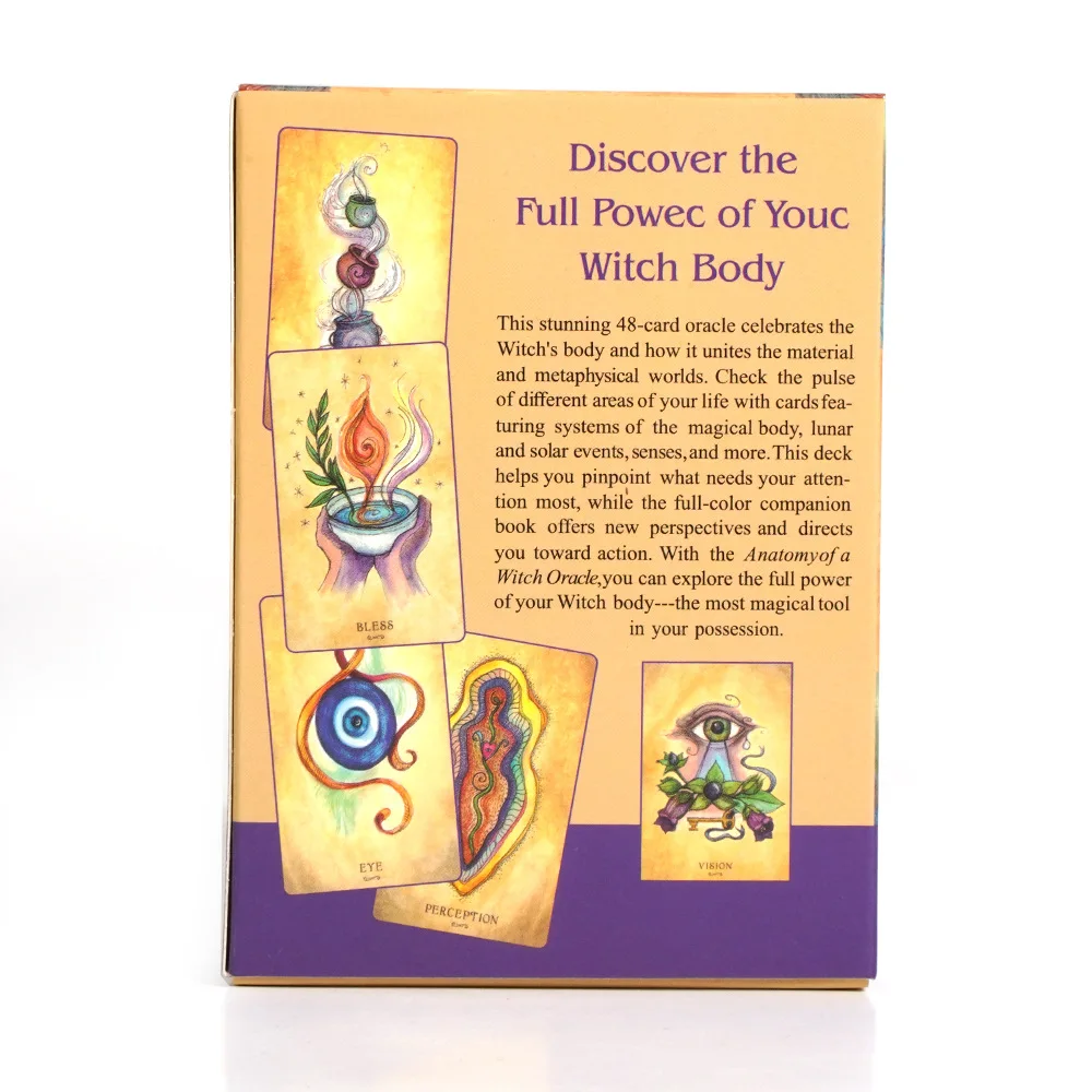 48 Cards Anatomy of a Witch Oracle Cards Divination Deck English Vision Edition Tarot Board Playing Game For Party