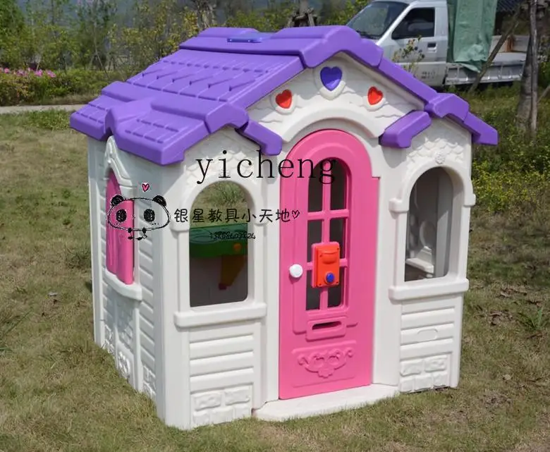 ZF Small House Large Outdoor Toy Chocolate Cottage Children Mushroom House