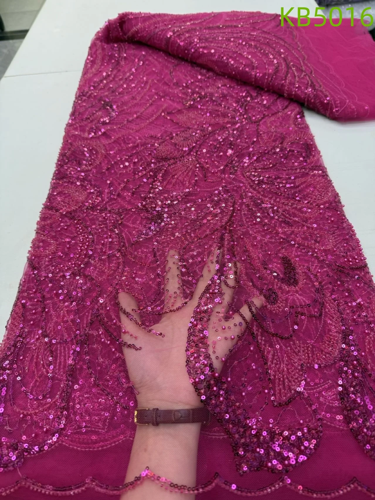 

Burnt Orange Lace Fabrics Luxury 3D Flower Beaded Tulle Lace Fabric Nigerian Sequins Laces Fabric For Wedding Party Dress KB5016