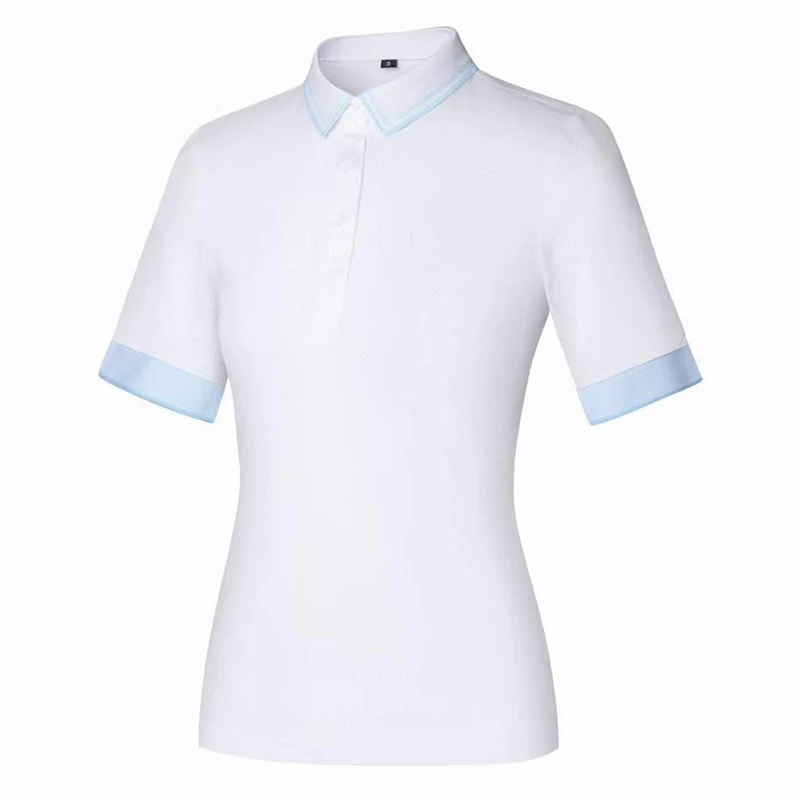 Summer New Golf Ladies Outdoor Quick Drying Sports Shirt Versatile Slim Fit Short Sleeved T-Shirt Business Casual POLO Shirt Top