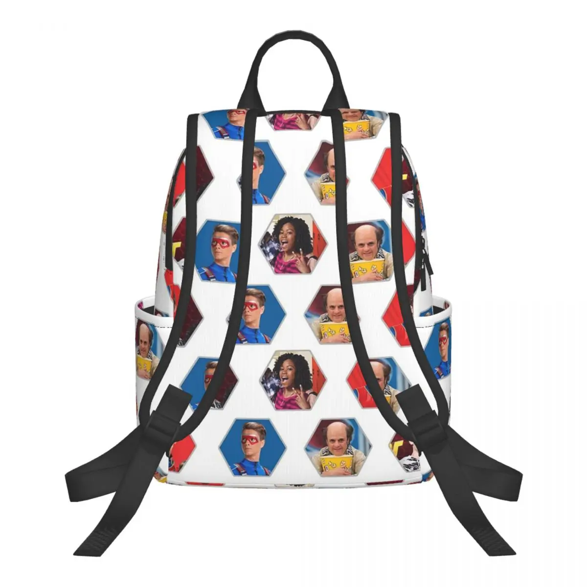 Henry Danger - Hexagon Student Backpack School Bag Hiking Travel Daypack for Men Women Bookbag Shoulder Bags