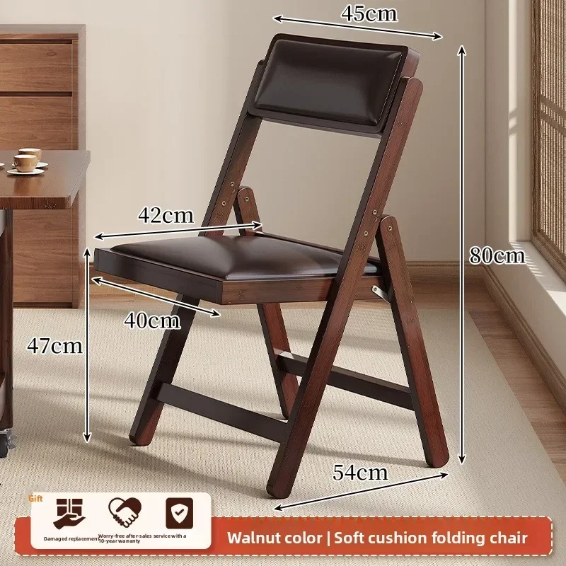 Minimalist Foldable Bar Chair Dining Chair Back Chair Learning Chair Nanzhu Home Simple Leisure Chair Stackable