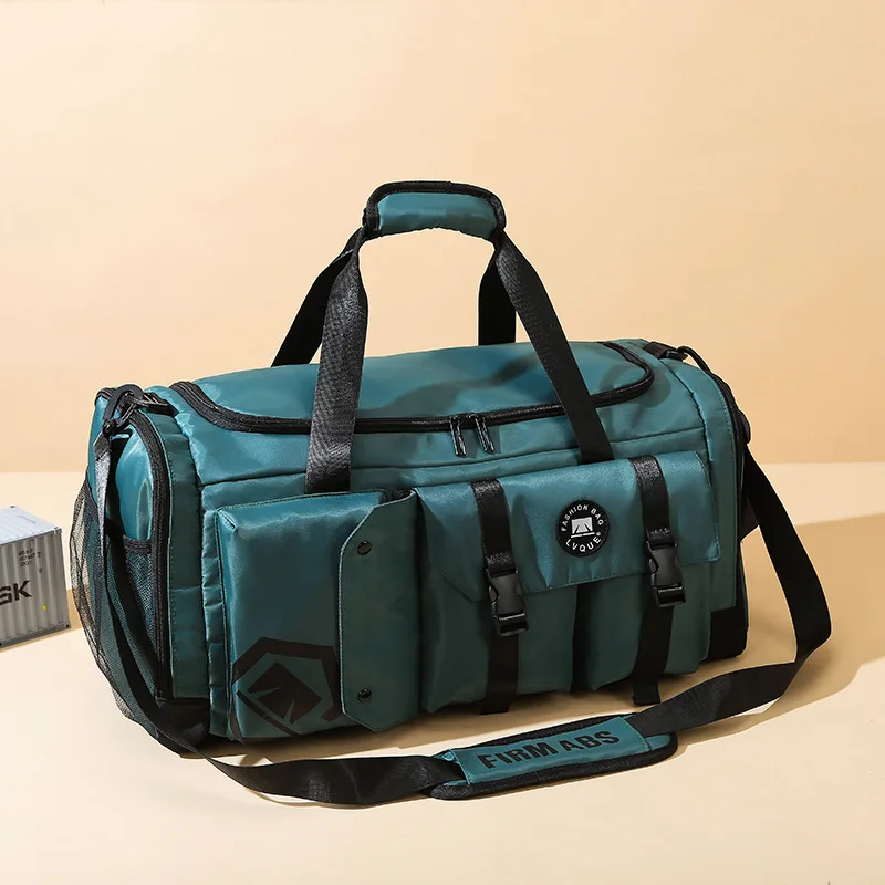 Large Capacity Backpack Women Gym Rucksack Fitness Travel Tote Luggage Handbag Shoulder Shoe Pocket Duffle Sports Bag For Men