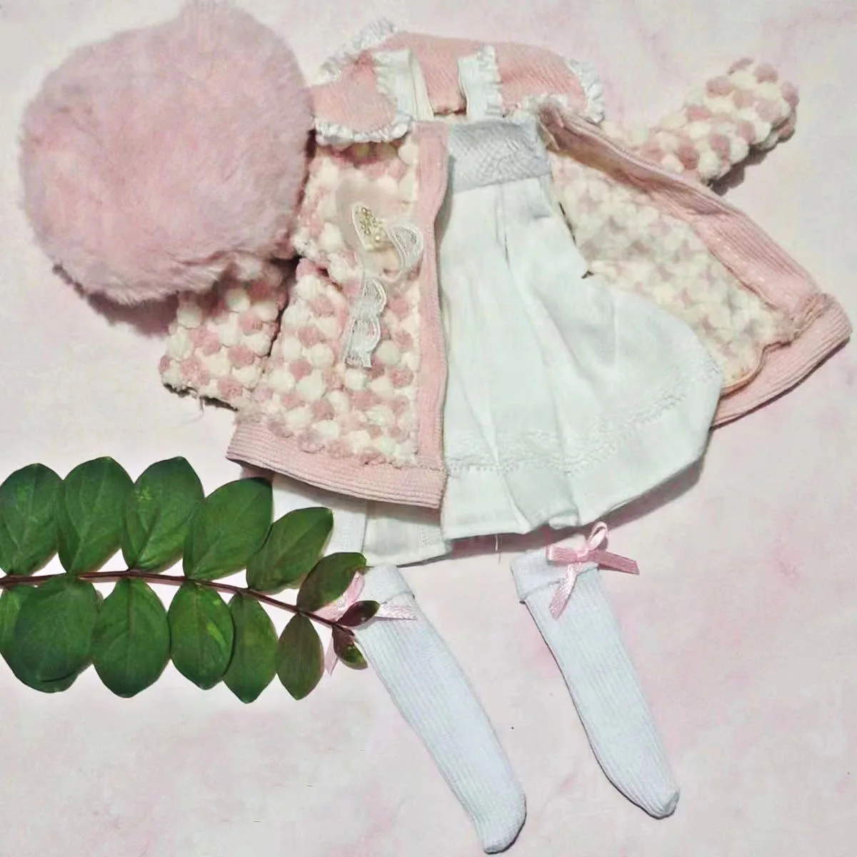 Roupa de boneca fofa Kawaii 1/6 BJD 30cm boneca mudando acessórios de roupas