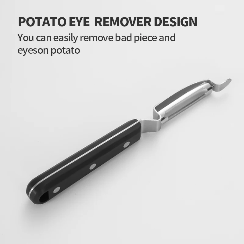 POM stainless steel kitchen Swivel Vegetable fruit potato Peeler Peeling Knife p shape peeler Ich schlumpfe nicht mehr herum